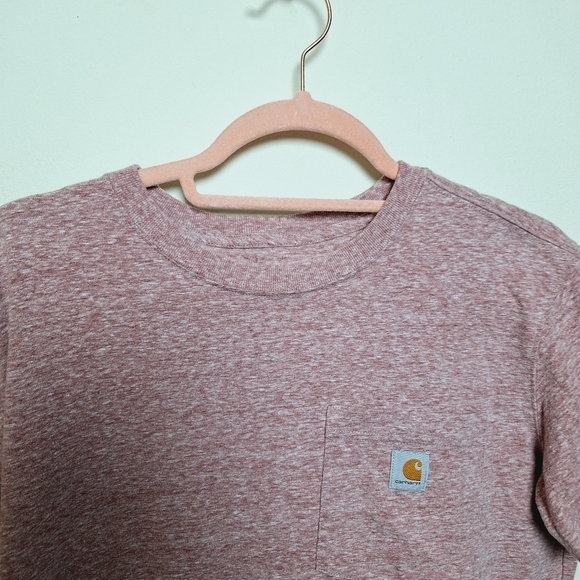 Carhartt Space Dye Original Fit Crew Neck Short Sleeve Pocket Tee Shirt Medium - Picture 4 of 8